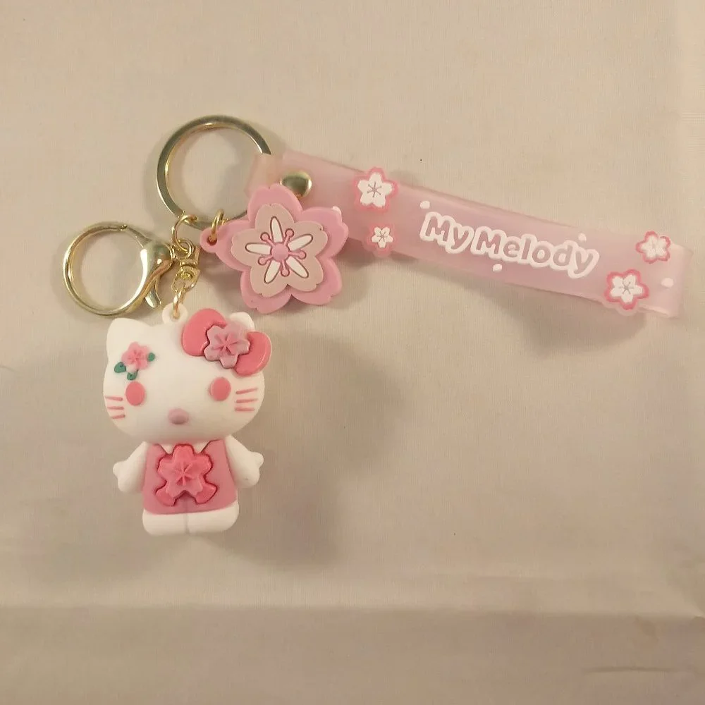 My Melody Hello Kitty Key Chain Key Ring Cute Figurine Character Keychain